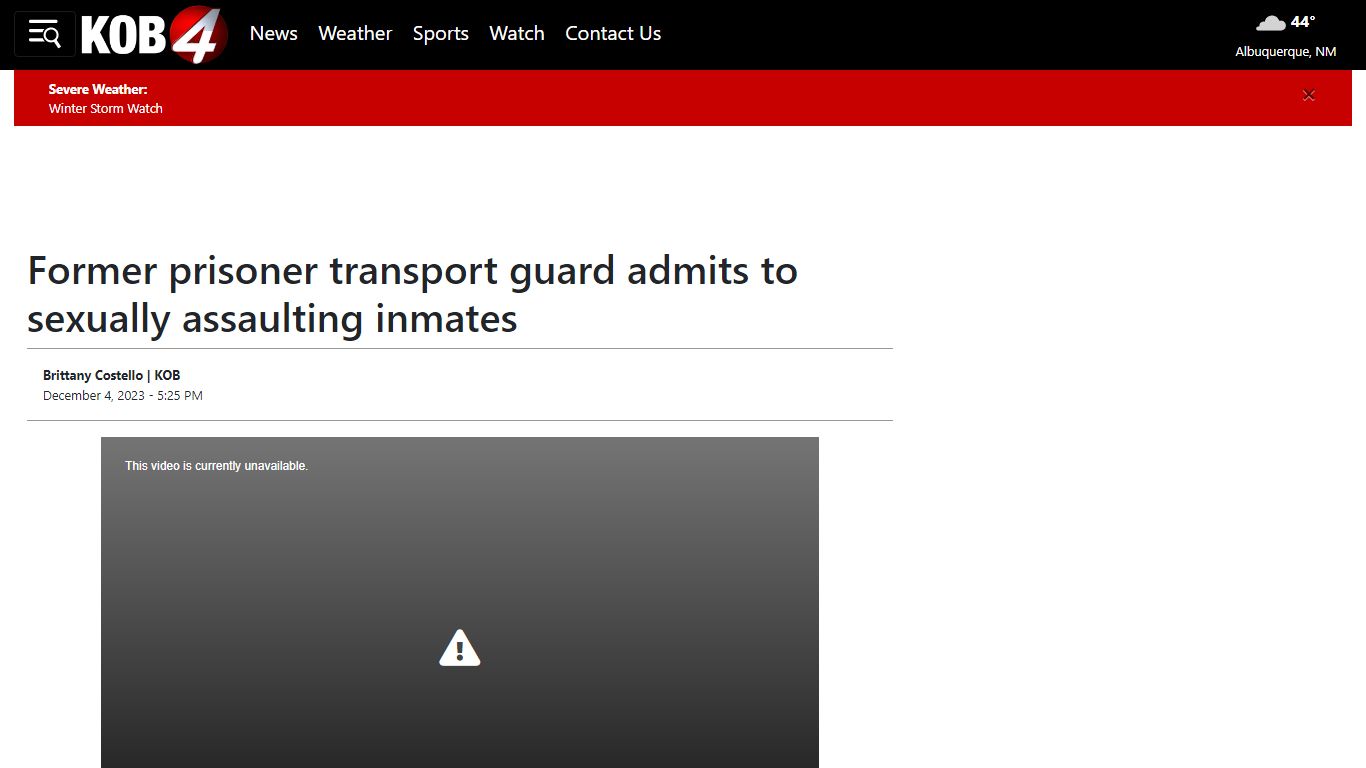 Former prisoner transport guard admits to sexually assaulting inmates ...