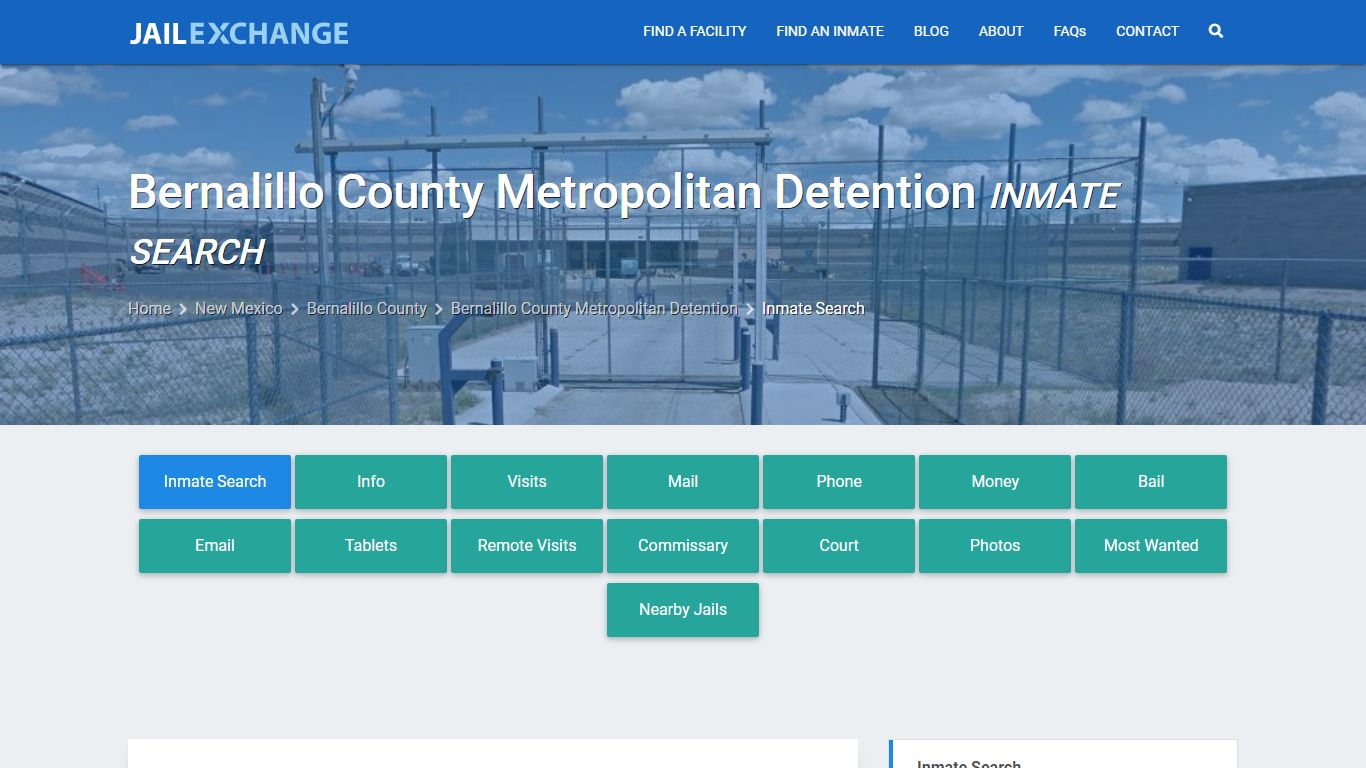 Inmate Search: Roster & Mugshots - Bernalillo County Metropolitan ...